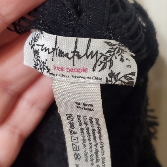 Free People Intimately Black Dress Size Small - Picture 7 of 9